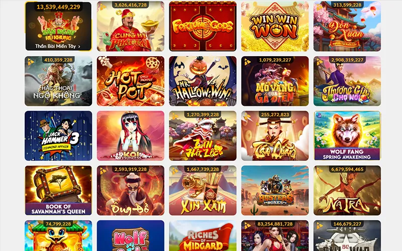 Giao diện Slot Online BOT88 trên nền tảng nhà cái